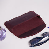 Ellet vintage leather eyeglass case