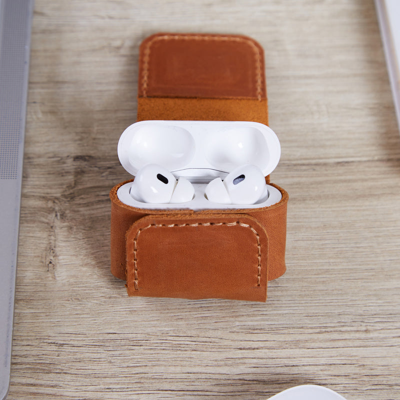 Étui en cuir pour AirPods Nest avec fermeture magnétique