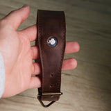 Air Collar leather dog collar with AirTag holder