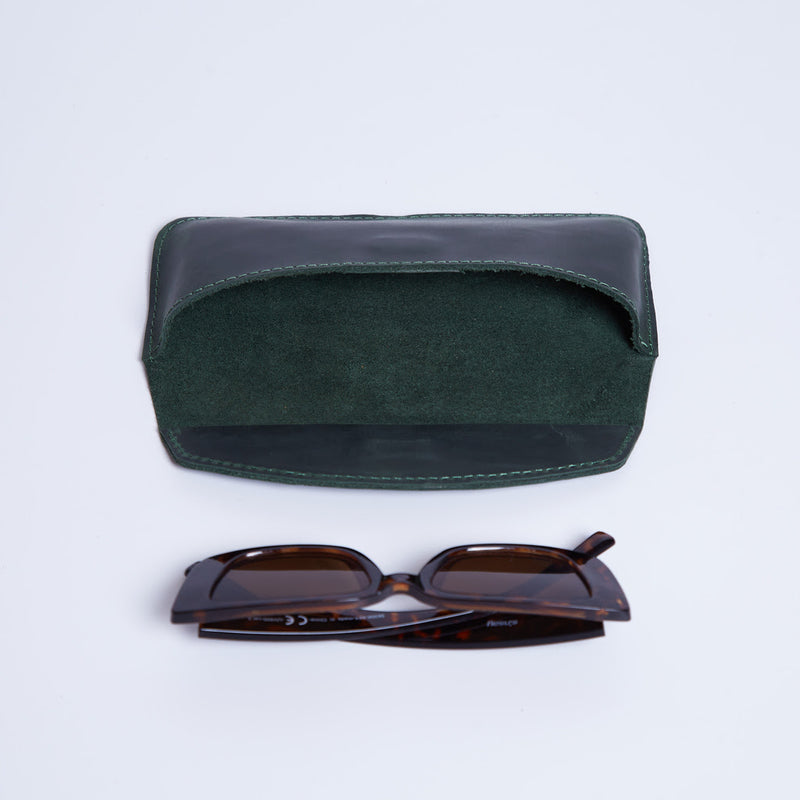 Ellet vintage leather eyeglass case