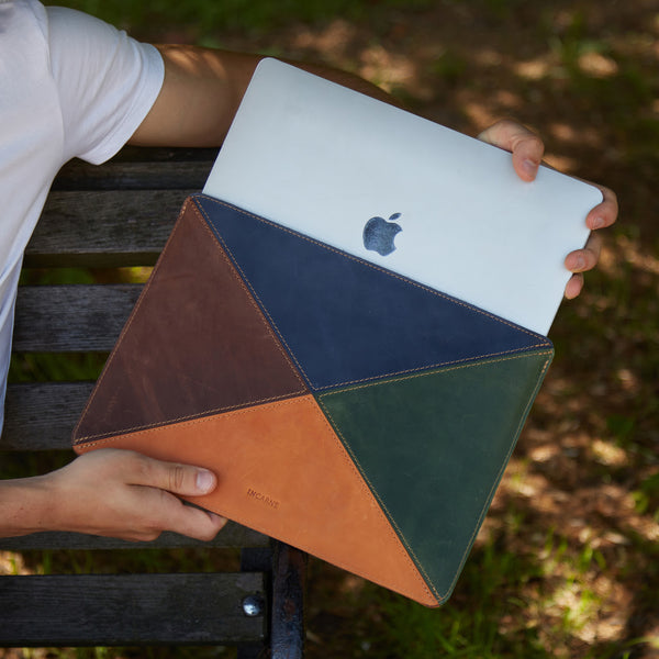 Husă pentru laptop din piele Mosaic 