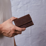 Lean Compact wallet made of vintage leather