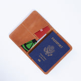 Passport Cover with the Great Seal of the United States Made from Vintage Leather