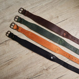 Air Collar-Hundehalsband aus Leder für mittelgroße Rassen mit AirTag-Halterung
