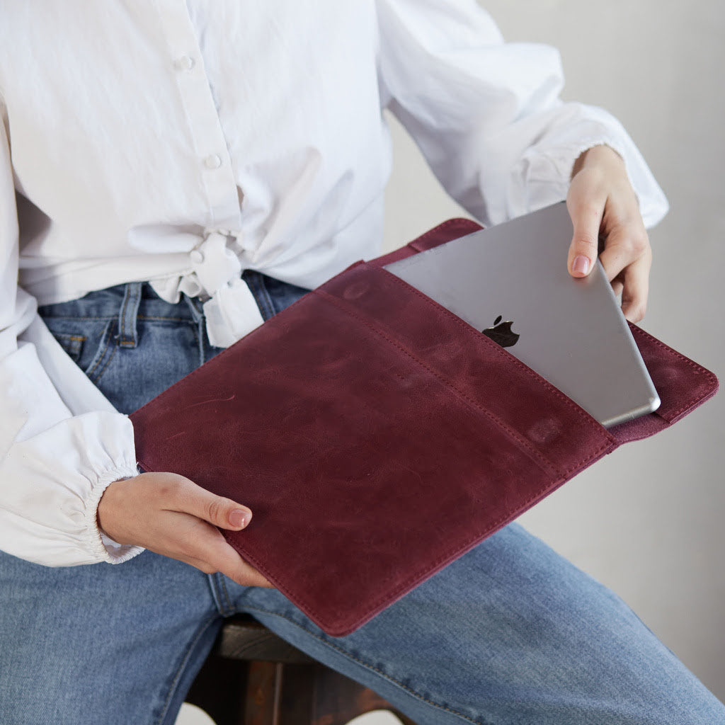 Klouz Laptop Sleeve, Burgundy (vintage)