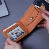 Jack Photo kožená peněženka s personalizovanou kovovou kartou