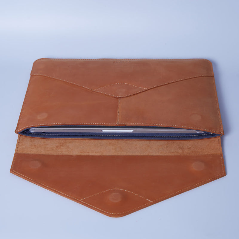 Message Leather Laptop Sleeve