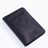 Passport Cover with the Great Seal of the United States Made from Vintage Leather