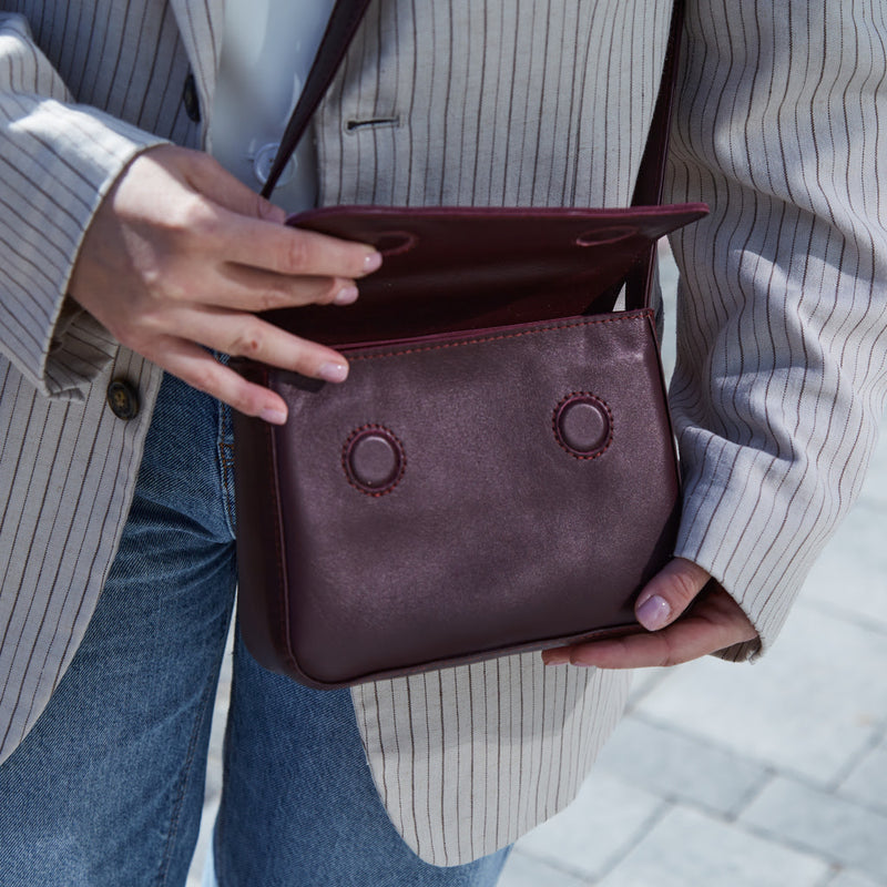 Bolso de mujer elaborado en auténtica piel clásica Fancy