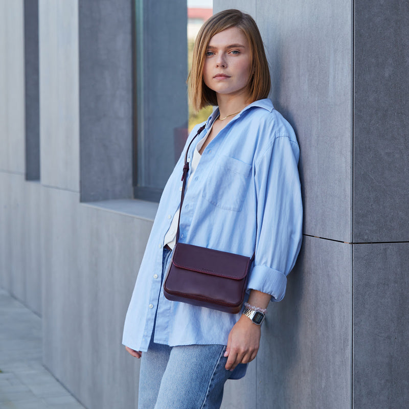 Bolso de mujer elaborado en auténtica piel clásica Fancy