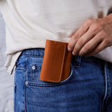 Lean Compact wallet made of vintage leather