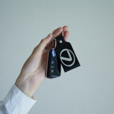 Key Leather Keychain with the Car Brand Logo