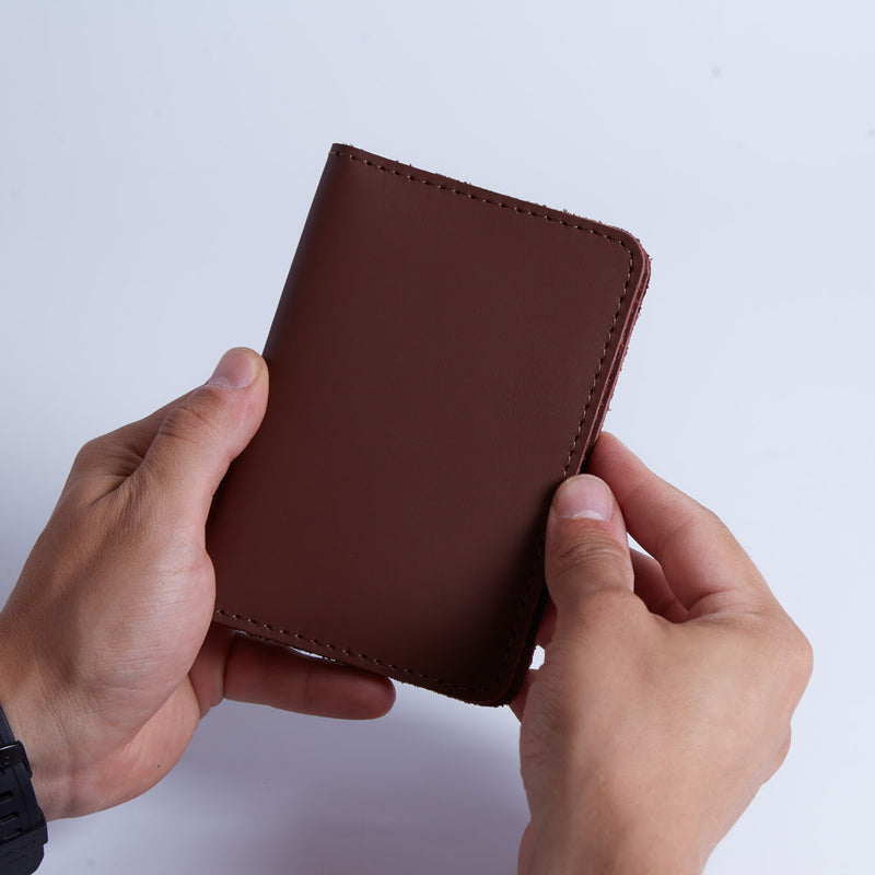 Passport Cover with Pockets Made from Classic Leather