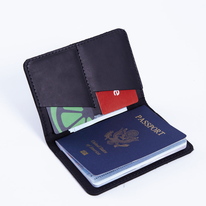 Passport Cover with the Great Seal of the United States Made from Vintage Leather