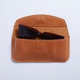 Ellet vintage leather eyeglass case