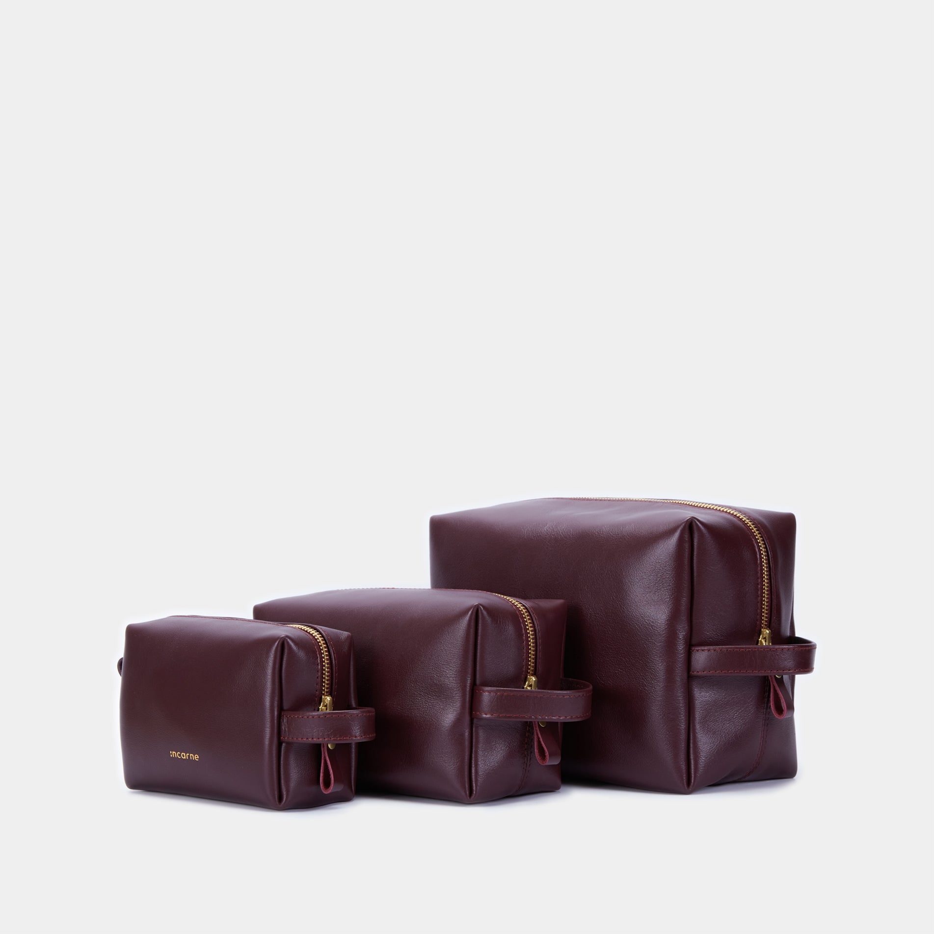 Mirage Cosmetic Bag Set, burgundy