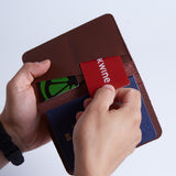 Passport Cover with Pockets Made from Classic Leather