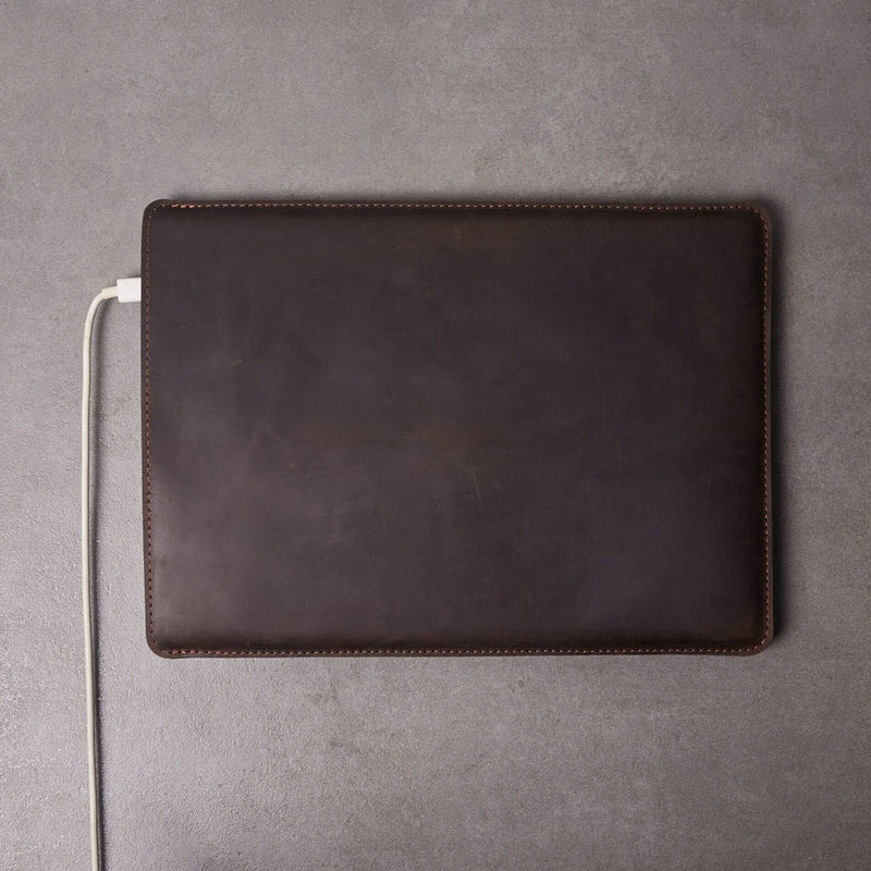 Free Port Plus Housse pour ordinateur portable en cuir