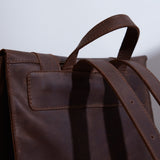 Gloria Leather Backpack with Laptop Pocket