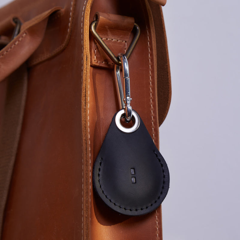 DPTALR pour AirTag housse en cuir porte-clés manche coque peau  Tracker-protecteur couverture 