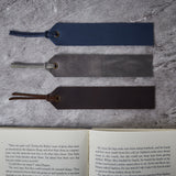 Leather bookmarks short (set of 3)