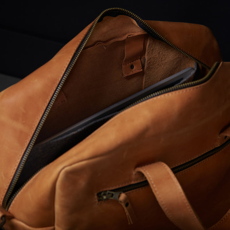New Traveller velká kožená denní a cestovní taška