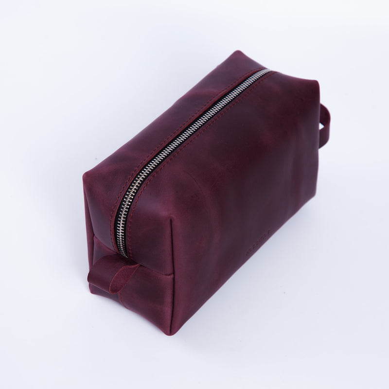 New Limit Leather Cosmetic Bag