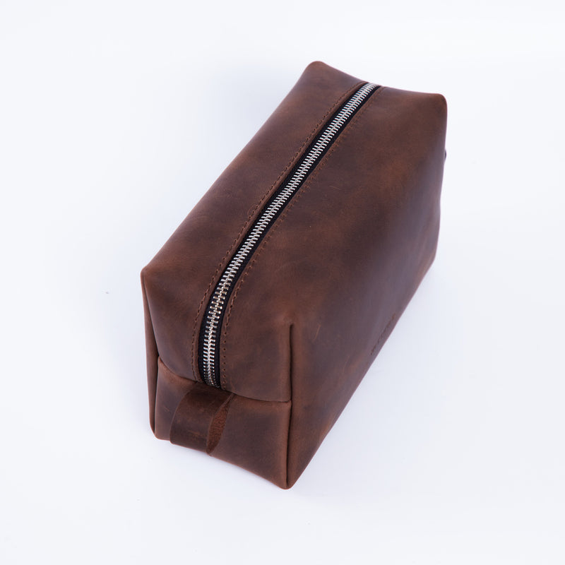 New Limit Leather Cosmetic Bag