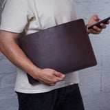 Leather iPad sleeve with felt lining — Gamma Plus