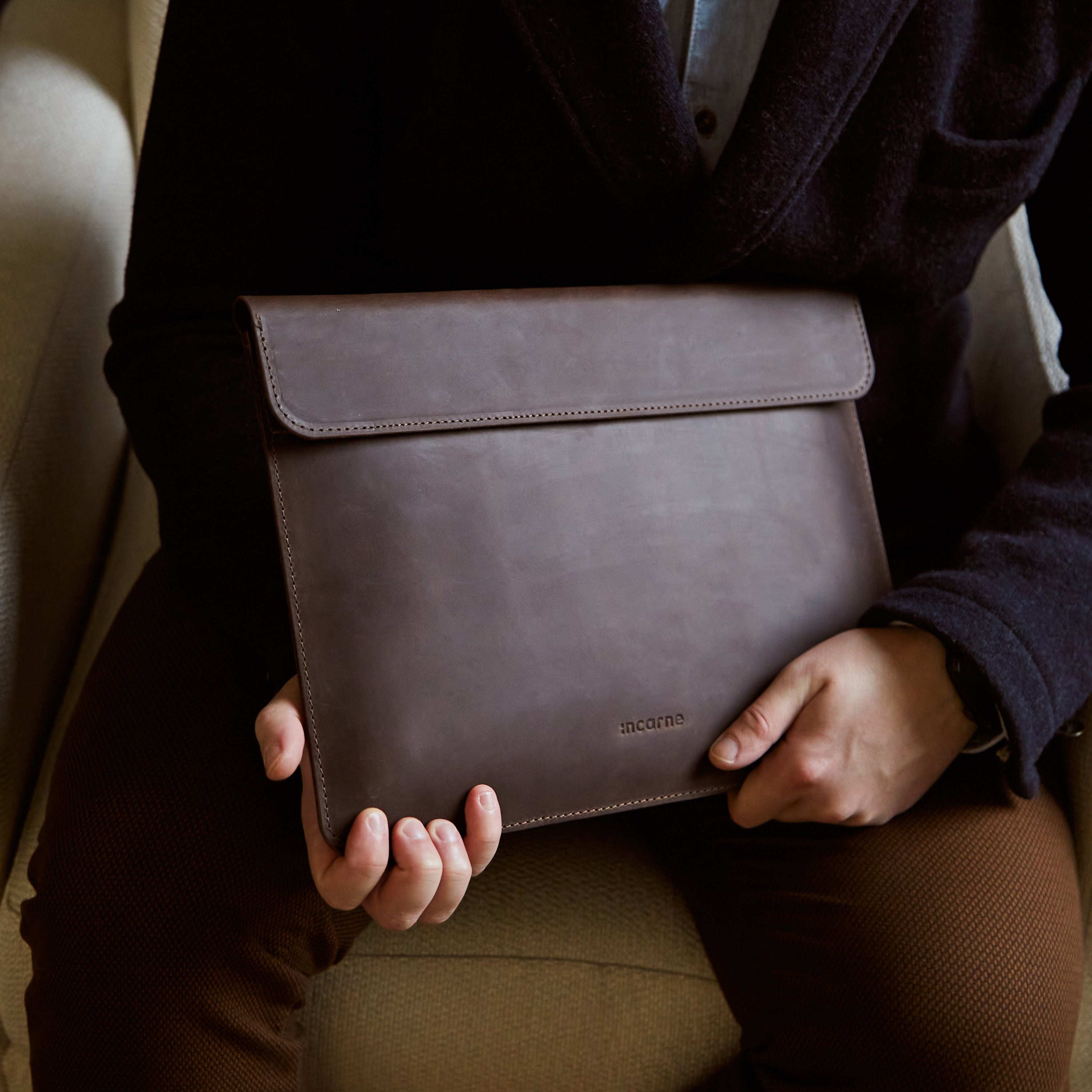 Klouz Laptop Sleeve, Brown (vintage)