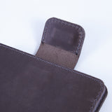 Smart Journey Vintage Leather Passport Cover for Travel with AirTag and Cards Holders