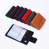 Smart Journey Vintage Leather Passport Cover for Travel with AirTag and Cards Holders