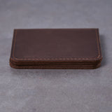 Leather holder for ID card and driver's license
