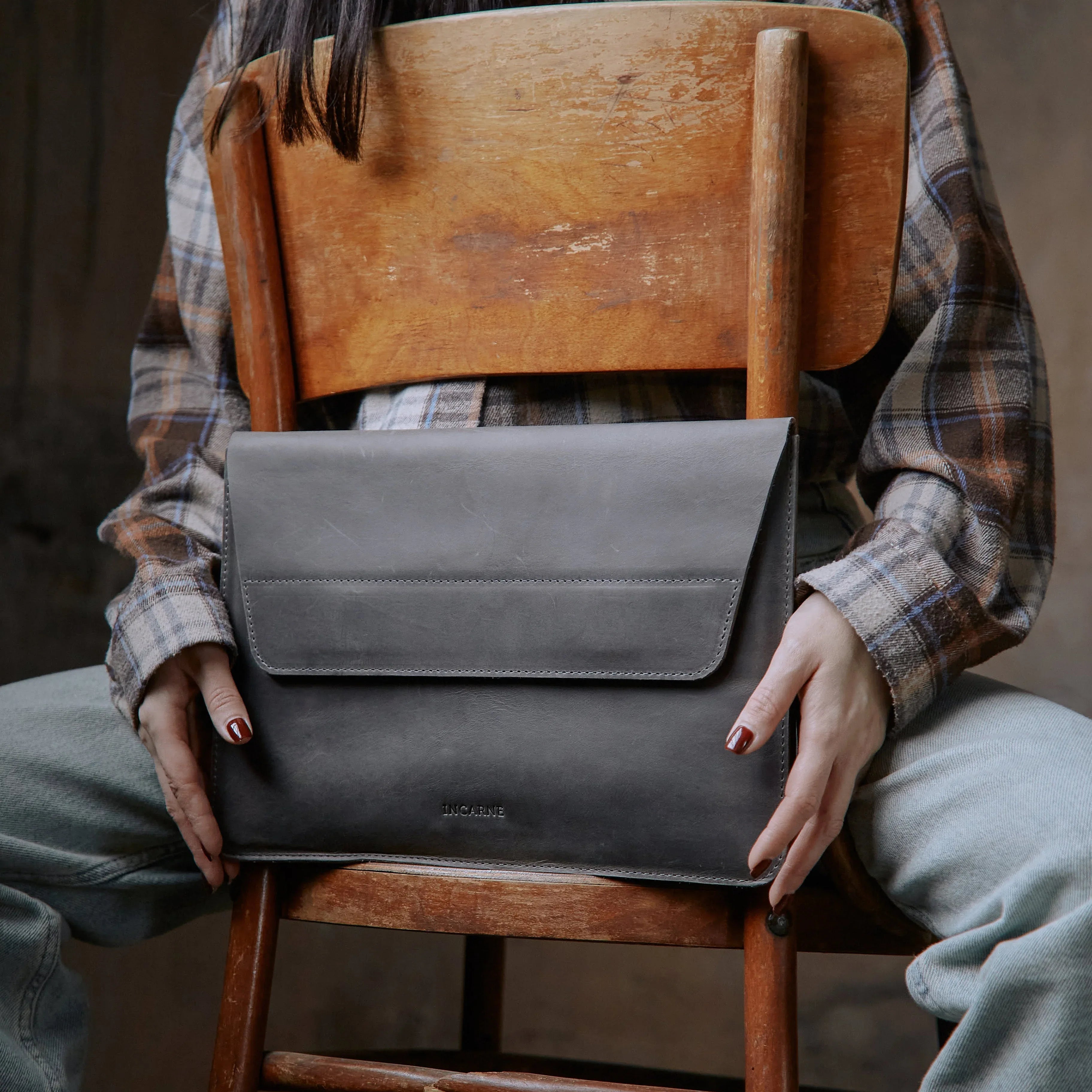 Corporate gifts: Line laptop sleeve - INCARNE® Ukraine