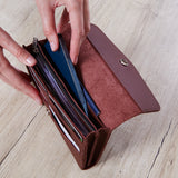 Simple Capacious Wallet Made from Classic Leather