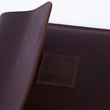 Line Leather Laptop Sleeve without Lining