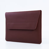 Line Laptop Sleeve Made from Classic Leather without Lining