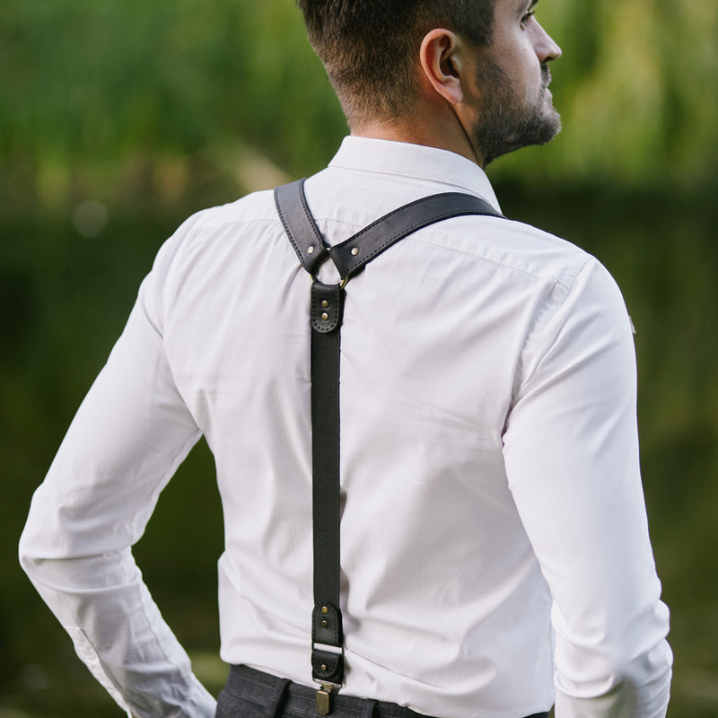 Back Again Suspenders – INCARNE Leather