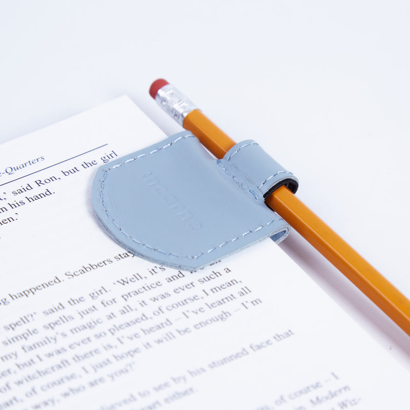 Magnetic bookmark made from classic leather