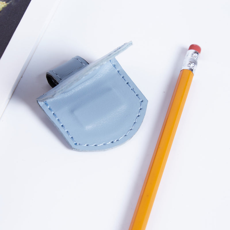 Magnetic bookmark made from classic leather