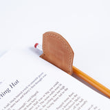 Magnetic bookmark made from vintage leather