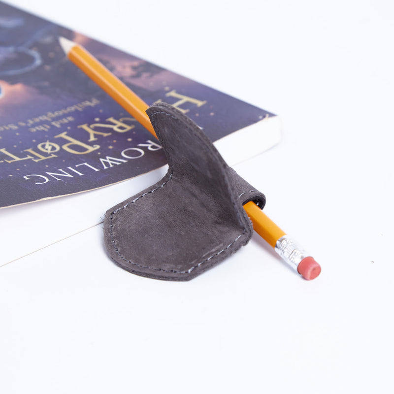 Magnetic bookmark made from vintage leather