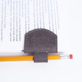 Magnetic bookmark made from vintage leather