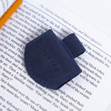 Magnetic bookmark made from vintage leather