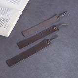 Bookmarks long made from vintage leather (set of 3)