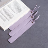 Bookmarks long made from classic leather (set of 3)