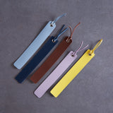 Bookmarks long made from classic leather (set of 3)