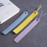 Bookmarks long made from classic leather (set of 3)