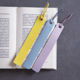 Bookmarks long made from classic leather (set of 3)