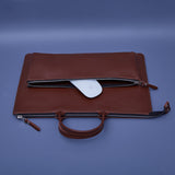 Maryland iPad Pro Sleeve with Handles in classic leather
